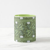 Botanische Lotus Panel Patroon - De Witte Lotus Mok (Midden)