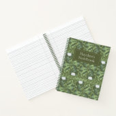 Botanische Lotus Panel Patroon - De Witte Lotus Notitieboek (Binnen)