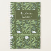 Botanische Lotus Panel Patroon - De Witte Lotus Planner (Voorkant)