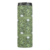 Botanische Lotus Panel Patroon - De Witte Lotus Thermosbeker (Achterkant)