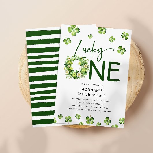 Botanische Lucky One St Patrick's Day 1e verjaarda Kaart