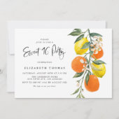 Botanische luiers en Sinaasappels Garland Sweet Si Kaart (Voorkant)