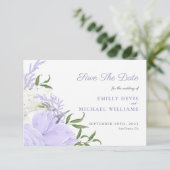 Botanische Maagdenpalm Aquarel Bruiloft Save The Date (Staand voorkant)