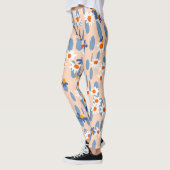 Botanische madeliefjes: naadloos patroon. leggings (Links)