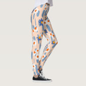 Botanische madeliefjes: naadloos patroon. leggings (Rechts)