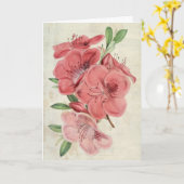 botanische Magnet Azalea Kaart (Gele Bloem)