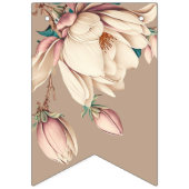 Botanische magnolia floral vlaggetjes (Eerste vlag)