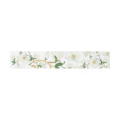 Botanische Magnolia Flowers Invitation Belly Band Uitnodigingen Wikkel (Vlak)