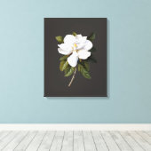 botanische Magnolia Grandiflora Canvas Afdruk (Insitu (Houten vloer))