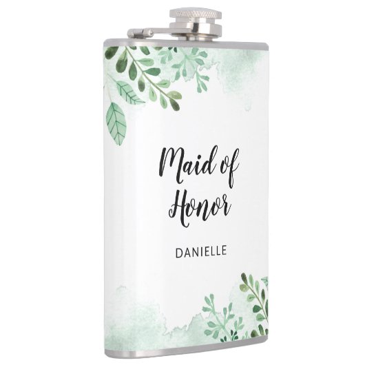 Botanische Maid of Honor Bruiloft Feest Gift Flask Heupfles (Rechts)