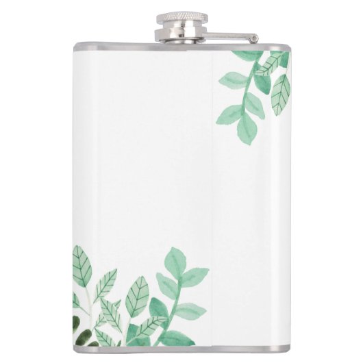 Botanische Maid of Honor Bruiloft Feest Gift Flask Heupfles (Achterkant)