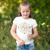Botanische Mandala Persbloem Kunstwerk T-shirt
