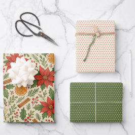 Botanische Maretak Klassiek Bloemmotief Inpakpapier Vel