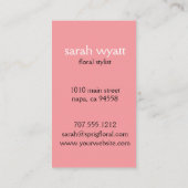 Botanische Mason Jar Visitekaartjes (Achterkant)