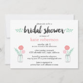 Botanische Mason Jar Vrijgezellenfeest Kaart (Voorkant)