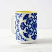 Botanische matglazen mok (Voorkant links)