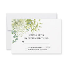 Botanische Matrimonie RSVP-kaart
