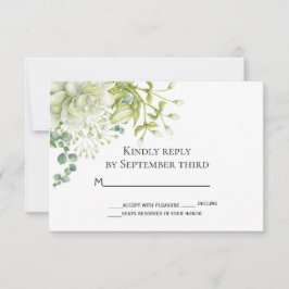 Botanische Matrimonie RSVP-kaart