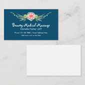 Botanische medische massagetherapie visitekaartje (Voorkant / Achterkant)