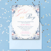 Botanische meisje of jongen Geslacht openbaren uit Flyer