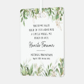 Botanische Memorial foto aandenken Metalen Ornament (Voorkant links)