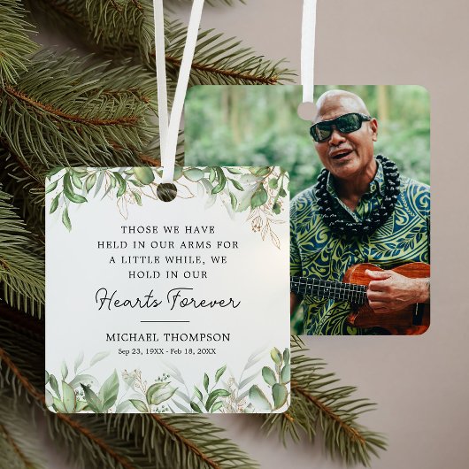 Botanische Memorial foto aandenken Metalen Ornament