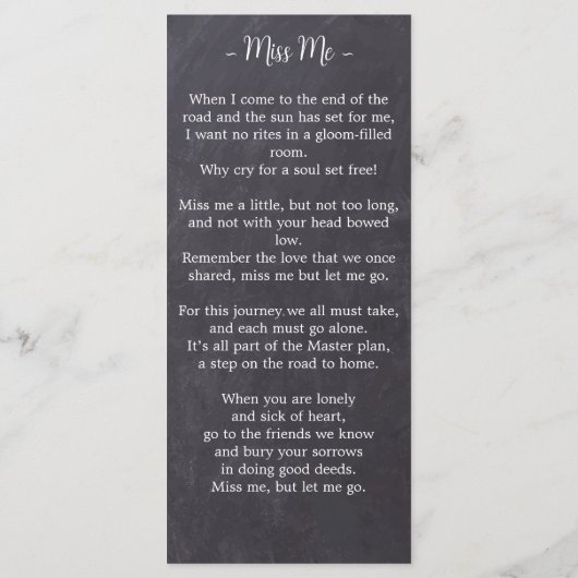 Botanische Memorial Funeral Prayer Kaart Foto Slat (Achterkant)