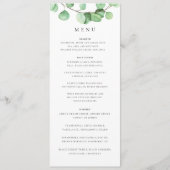 Botanische menu Eucalyptus (Voorkant)