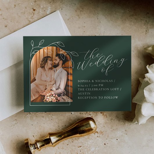 Botanische minimale uitnodiging tot het sturen van