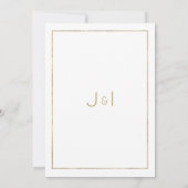 Botanische mint groen goud groen Save the Date Kaart (Achterkant)