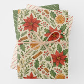 Botanische Mistletoe Classic Floral Art Pattern Inpakpapier Vel (In situ)