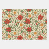 Botanische Mistletoe Classic Floral Art Pattern Inpakpapier Vel (Voorkant)