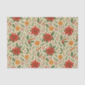 Botanische Mistletoe Classic Floral Art Pattern Tissuepapier (Voorkant)