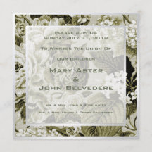 Botanische Moderne  Bloemen Toile Wedding