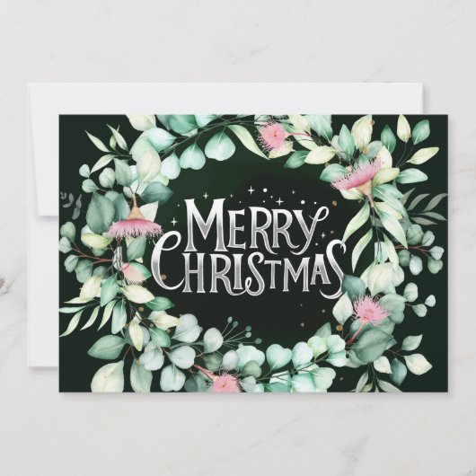 Botanische moderne Eucalyptusbonkerst in Griekenla Kaart (Voorkant)