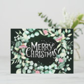 Botanische moderne Eucalyptusbonkerst in Griekenla Kaart (Staand voorkant)