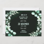 Botanische moderne Eucalyptusbonkerst in Griekenla Kaart (Achterkant)