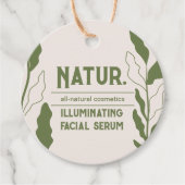 Botanische moderne productverpakking Hang Label (Voorkant)