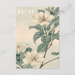 Botanische moderne RSVP-kaart RSVP Kaartje