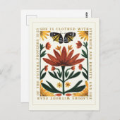 Botanische moderne spreuken 31 Briefkaart (Voorkant / Achterkant)