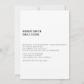 Botanische moderne uitnodiging tot bruiloft (Achterkant)