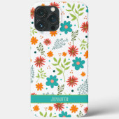 Botanische Moderne Witte Bloemen meisjesnaam Case-Mate iPhone Case (Achterkant)