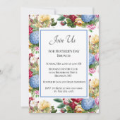  botanische Moederdag Brunch Kaart (Voorkant)