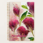 Botanische Moederdag Celosia Tuin Planner (Voorkant)