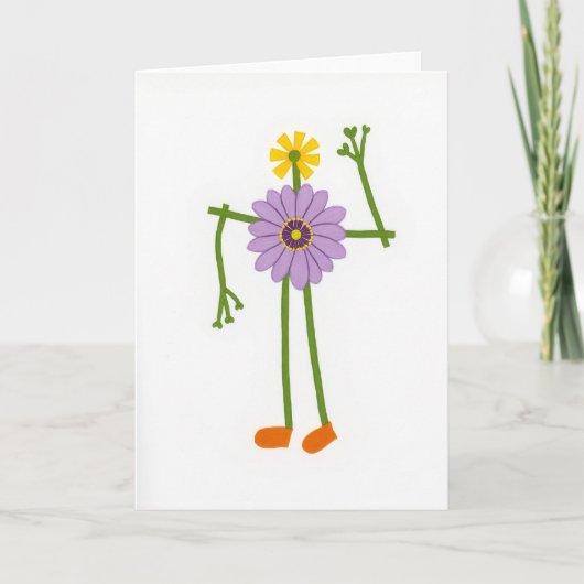 Botanische Moederdag Figuurkaart Kaart (Voorkant)