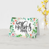 Botanische Moederdag Kaart (Gele Bloem)