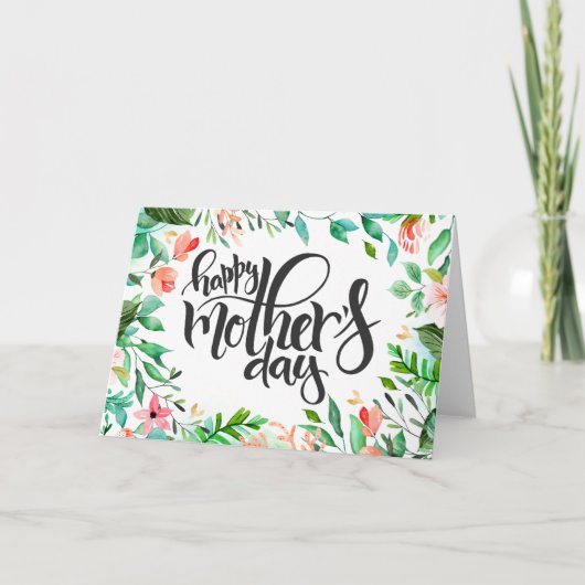 Botanische Moederdag Kaart (Voorkant)
