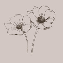 Botanische Moederdag van de Floral Line Drawing Ka