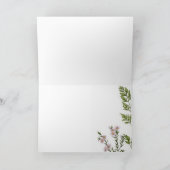 Botanische moederdag van de Leafy wildbloem Kaart (Binnen)