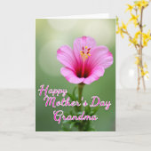 Botanische Moederdagkaart voor oma Kaart (Gele Bloem)